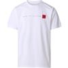 THE NORTH FACE - T-Shirt Grafica Regolare da Uomo Never Stop Exploring - Morbido Cotone, Miscela di Poliestere - Stampa Grafica a Base d'Acqua