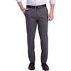 Haggar Men's Iron Free Premium Khaki Straight Fit Flat Front Flex Waist Casual Pant
