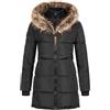 Geographical Norway Belissima - Parka invernale da donna, con cappuccio in pelliccia, XL