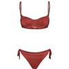 F**K Bikini Donna Reggiseno con Ferretto e Slip Regolabile Ruggine SW1804-RU