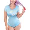 LittleForBig Pagliaccetto Setoso Tutina Pigiama Body - Little Dreamers Tutina Body, Blu, M