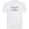 Calvin Klein SS 30s EU Calvinklein Stack GRAP Lv04rg805g Magliette grafiche, White (Bright White), L Uomo