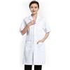 RXYNLL Camice da Laboratorio Bianco Unisex per Infermiera, Vestaglia da Laboratorio con Maniche Corte, Adatto per Laboratori, Saloni di Bellezza, Farmacie