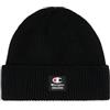 Champion Lifestyle Caps (806069) -Recycled Acrylic Knitted Yarn Block Logo Berretto, Nero, Taglia Unica Unisex-Adulto