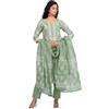 IMTRA FASHION Dritto Kurti Pantaloni Impostato Indiano Abito per Donne con Dupatta Etnico Indossare Kurta Tunica (Light Verde-XX-Large)
