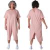FERRUCCI COMFORT Pigiama per Anziani Sanitario con 3 Zip (Chiusura su Dorso e Interno Gamba), Alzheimer e Demenza, Corto