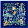 ERQIAO 130CM Sciarpa di Seta Donne Testa di Cavallo Stampa Stole Sciarpe Quadrate Avvolge Grande Bandana Fazzoletto Hijab Seta Femminile, Albicocca, 130X130CM
