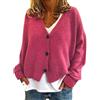 Mfhmom Cardigan Donna Oversize Lungo Scollo A V Lana Invernale Maglioncini Colori Sfumati Stampato Scozzese Leggera Maglia Elegante Autunno Norvegese Monopetto Golfino Con Bottoni Leggero Cappotto Giacche