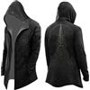 Generisch Felpa da uomo con cappuccio vichingo, lunghezza media, primavera, autunno, da motociclista, per cosplay, costume con cappuccio, stampa 3D, giacca da motociclista, comoda giacca per il tempo