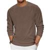 TARAINYA Texture Felpa Uomo Cotone Maglia Maniche Lunghe T-Shirt