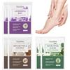 Henjunu 6x Maschera Piedis Esfoliante,Peeling Piedi,Calzini Idratanti Scrub Piedi | Calzini Pedicure Peel, Riparazione per Talloni Screpolati, Foot Peel Mask per Uomo e Donna (2x Cocco + 2x Aloe + 2x Lavanda)