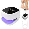 LAIVIYA Dispositivo Trattamento Laser Micosi Unghie,Terapia Luce Blu UV Infrarossi, Rigenerazione Unghie Danneggiate Unghie Terapia Laser Portatile Luce Infrarossa 910nm e Blu 460nm per Unghie e Unghie Piedi