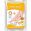 YIMVUNZ 2 Paia Maschera Piedi Esfoliante al Miele, Peeling Piedi per Rimuovere Pelle Morta e Calli, Maschera Piedi Idratante per Talloni Screpolati e Piedi Secchi, Calzini Esfolianti Professionali
