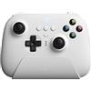 8BitDo Controller Ultimate con dock di ricarica 2.4g per Windows, Android e iOS 16.3+ - Bianco