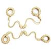 BONDAGERIE® Costrittivo Manette e Cavigliare ad X in Corda effetto raso, per coppie, accessori slave schiava regolabili, colore Colore: Neutral
