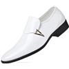 TvzsiY Scarpe Eleganti Oxford Slip-On Classiche da Uomo Mocassini da Guida Comode Leggere Penny Mocassini in Pelle Estivi,Bianca,44 EU