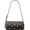 Michael Kors Pochette da donna Izzy Small Barrel, Hardware color oro/Pelle/Nero, taglia unica