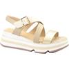 Keys 12134 Gold Nocciola Oro Scarpe Donna Sandalo Cinturino Zeppa 37