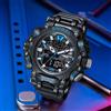 SMAEL Orologio militare sportivo impermeabile 50M cronometro analogico digitale orologi da polso display settimanale sveglia 8053 orologi digitali da uomo