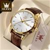 OLEVS Orologio al quarzo classico da uomo Cinturino in pelle impermeabile Calendario Sport Business Orologio da polso al quarzo da uomo TOP Brand 6898