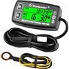 Foundown Contatore Digitale Ore/Revoluzioni, Indicatore Temperatura Motore Piccolo, Tachimetri Retroilluminati per Moto, Trattorini, Generatori, Camion Ribaltabili