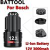 BATTOOL Batteria di ricambio 12V per Bosch BAT411 BAT412A BAT413A D-70745GOP 2607336013 2607336014 PS20-2 per utensili elettrici senza fili