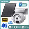 INQMEGA SHIWOJIA 3K 5MP 4G SIM Telecamera Pannello solare Telecamera di sicurezza PTZ Visione notturna PIR Rilevazione umana Telecamera di sorveglianza Batteria solare