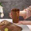 KEMORELA Tazze da tè in legno Tazze in stile giapponese in legno naturale fatte a mano Birra Tè Caffè Latte Tazza d'acqua Cucina Bar Bicchieri per bicchieri