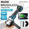 HILDA Smerigliatrice angolare HILDA 21V senza spazzole, utensile elettrico portatile a batteria compatibile con Makita, per taglio di metallo e legno