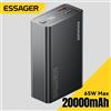 Essager Power Bank 20000mAh portatile PD 65W ricarica rapida batteria esterna per telefono cellulare Powerbank per telefono portatile tablet Mac