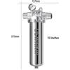 OSWNKW Depuratore prefiltro da 10 pollici Tutta la casa Spin Down Sedimenti Filtro acqua Sistema di prefiltro centrale Controlavaggio Maglia in acciaio inossidabile