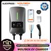 WOLFBOX Stazione di ricarica EV Tipo 2 7KW 32A Caricatore per auto per veicoli elettrici monofase Wallbox con schermo LCD Scheda RFID di controllo APP