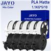 JAYO Filamento per stampante 3D opaca JAYO PLA 1,75 mm+/-0,02 mm 5/10 rotoli 100% senza bolle Materiali di stampa 3D non tossici per stampante 3D e penna