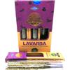 NONE Ullas Incenso Naturale alla Lavanda Biologico - Bastoncini Fatti a Mano - Scatola Completa 12 Scatole x 25 g (300 g) - Prodotto in India