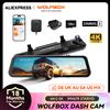 WOLFBOX G900 PRO Dash Cam a Specchio 4K+2.5K, DVR per Auto con Controllo Vocale, Wi-Fi 5GHz e GPS, Registratore Video con Telecamera Anteriore e Posteriore