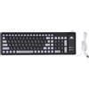 ThundeaL Tastiera in Russo e Inglese con 103 Tasti per Laptop, Computer, PC, Tablet, 103 Tasti USB Cablati in Silicone