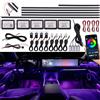 Oprah Il più nuovo LED nascosto per auto luce ambientale interna nero opaco striscia acrilica nascosta atmosfera RGB 64 lampada sinfonica Streamer a colori