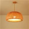 JOYINLED Lanterna di bambù 38/45 cm Lampada a sospensione Rattan naturale Vimini E27 Lampadari Paralumi intrecciati a mano Apparecchio di illuminazione Lampada a sospensione