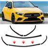 Hcalory Per Mercedes-benz Classe A W177 A180 A200 A220 A250 per AMG 2019+ Auto Anteriore Inferiore Paraurti Labbro Splitter Canard Trim Decorazione Auto