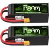 NONE Batteria Lipo OVONIC 6s 2200 mAh 150C 22,2 V con spina XT60 per FPV RC Aereo Auto RC Quadcopter Elicottero Camion Barca Hobby (2P