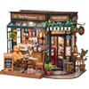 Robotime Rolife Tipsy Ristorante Casa delle bambole in miniatura Puzzle in legno 3D Bistro Bar Regali di design per la decorazione della casa di famiglia Giocattoli