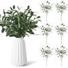 ZQNYCY 1/3/5 pezzi pianta artificiale con frutta finta foglie di ulivo ramo di un albero per la casa giardino vaso decorazione bouquet da sposa fiori di seta