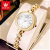 OLEVS 9903 Orologi da donna Orologio da polso al quarzo elegante moda originale Orologio da polso luminoso impermeabile con lunetta in diamanti Reloj