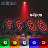SHEHDS LED 4 pz 18x12 W RGBW/18x18 W RGBWA + UV Piatto Par Illuminazione In Lega di Alluminio DJ Discoteca Attrezzature da Palcoscenico Decorazione Di Natale