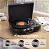 maio Giradischi MAIO, girandola in vinile a 3 velocità 33/45/78 giri/min con 2 altoparlanti stereo integrati, jack per cuffie