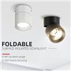 CHENBEN Faretti a LED 3 Cambia colore Arredamento della stanza Faretto pieghevole Lampada da soffitto per interni per camera da letto Soggiorno Cucina Spot a LED