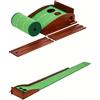GREARTH Tappetino da golf per pratica perfetta con ritorno della palla - Pratica portatile per mettere verde - Aiuto per l'allenamento per la pratica del golf indoor, outdoor