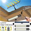 VENUSWING 1-2 pezzi LED ad energia solare sensore di movimento lampada da parete per esterni IP65 impermeabile ricaricabile per cortile recinzione capannone balcone illuminazione
