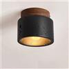 pumous Lampada da soffitto Wabi-sabi Grotta nera in pietra Portico Balcone Luce Nord Europa Lampadario a soffitto per la decorazione del corridoio domestico