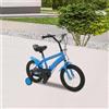 CNCEST Bicicletta per bambini da 14 pollici Bicicletta per apprendimento blu ‎ con sedile/bracciolo regolabile per bici per bambini a 2 ruote, altezza per ‎ Principiante